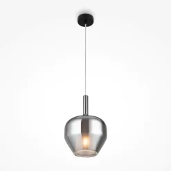 Lampade A Sospensione-Maytoni duality lampada a sospensione per isola cucina in vetro fume'
