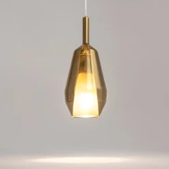 Lampade A Sospensione-Maytoni duality lampada a sospensione vetro oro specchiato per cucina