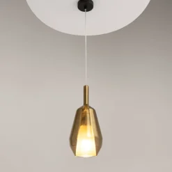 Lampade A Sospensione-Maytoni duality lampada a sospensione vetro oro specchiato per cucina