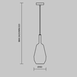 Lampade A Sospensione-Maytoni duality lampada a sospensione vetro oro specchiato per cucina