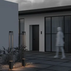 Lampioni Da Giardino-Maytoni elbe lampione da giardino moderno led 3000k ip65 rettangolare