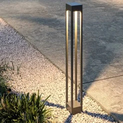 Lampioni Da Giardino-Maytoni elbe lampione da giardino led 3000k ip65 design minimal