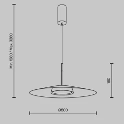 Lampadari Cucina-Maytoni el lampadario da cucina led 12w 3000k colore bianco