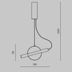 Lampade A Sospensione-Maytoni enigma lampada a sospensione per cucina moderna led 3000k