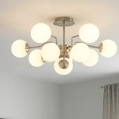 Plafoniere Moderne-Maytoni erich plafoniera moderna colore argento 10 luci