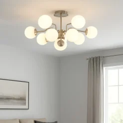 Plafoniere Moderne-Maytoni erich plafoniera moderna colore argento 10 luci