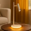 Lampade Da Tavolo-Maytoni estudo lampada da tavolo bianca moderna led 3000k