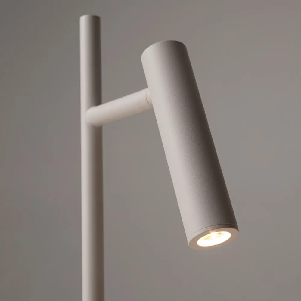 Lampade Da Tavolo-Maytoni estudo lampada da tavolo bianca moderna led 3000k