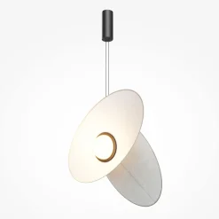 Lampade A Sospensione-Maytoni evolution lampada led 9w 3000k a sospensione bianca