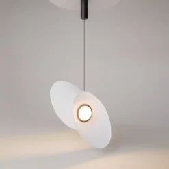 Lampade A Sospensione-Maytoni evolution lampada led 9w 3000k a sospensione bianca