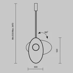 Lampadario Camera Da Letto-Maytoni evolution lampadario camera da letto led 9w 3000k