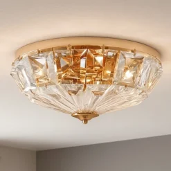 Plafoniere Moderne-Maytoni facet plafoniera moderna circolare in vetro