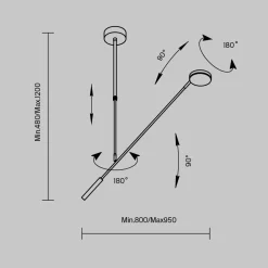 Lampade A Sospensione-Maytoni fad lampada a sospensione led 8w 3000k per ufficio