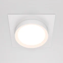 Faretti Da Incasso-Maytoni faretto da incasso a soffitto hoop bianco rotondo gx53