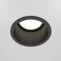 Faretti Da Incasso-Maytoni faretto da incasso a soffitto rotondo nero reif