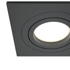 Faretti Da Incasso-Maytoni faretto da incasso aton nero quadrato per controsoffitto orientabile