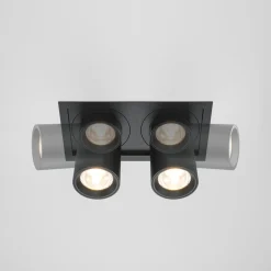Faretti Da Incasso-Maytoni faretto da incasso nero hidden led 20w 3000k per controsoffitto