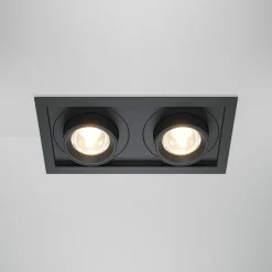 Faretti Da Incasso-Maytoni faretto da incasso nero hidden led 20w 3000k per controsoffitto