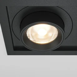 Faretti Da Incasso-Maytoni faretto da incasso nero hidden led 20w 3000k per controsoffitto
