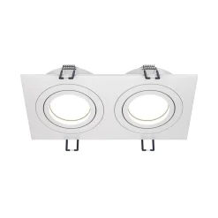 Faretti Da Incasso-Maytoni faretto da soffitto atom cestello da incasso 2 luci bianco