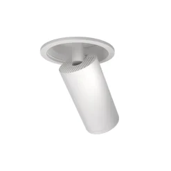 Faretti Da Incasso-Maytoni faretto focus bianco cilindro orientabile da incasso a soffitto