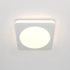 Faretti Da Incasso-Maytoni faretto phanton quadrato bianco da incasso per controsoffitto led 7w 3000k