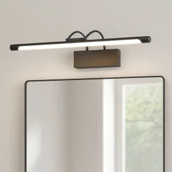 Applique Da Bagno-Maytoni finelli applique da bagno moderno per specchio nero led 3000k