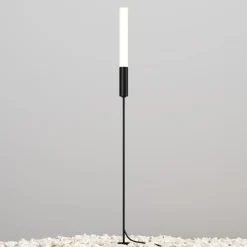 Lampioni Da Giardino-Maytoni flare lampione da giardino nero con picchetto led 3000k ip65