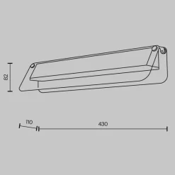 Applique Da Parete-Maytoni flat applique da parete led 10w 3000k moderno