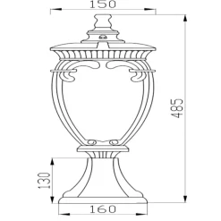 Lampioni Da Giardino-Maytoni fleur lampioncino da giardino ip44 portalampada in vetro