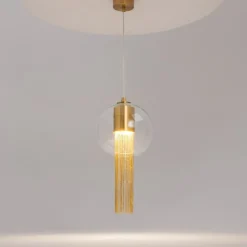 Lampade A Sospensione-Maytoni flusso lampada a sospensione per cucina con paralume in vetro