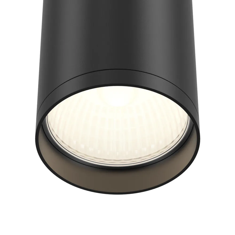 Faretti Da Soffitto-Maytoni focus faretto da soffitto cilindro nero gu10