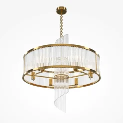 Lampadario Camera Da Letto-Maytoni frame lampadario per camera da letto in vetro lavorato con 6 luci