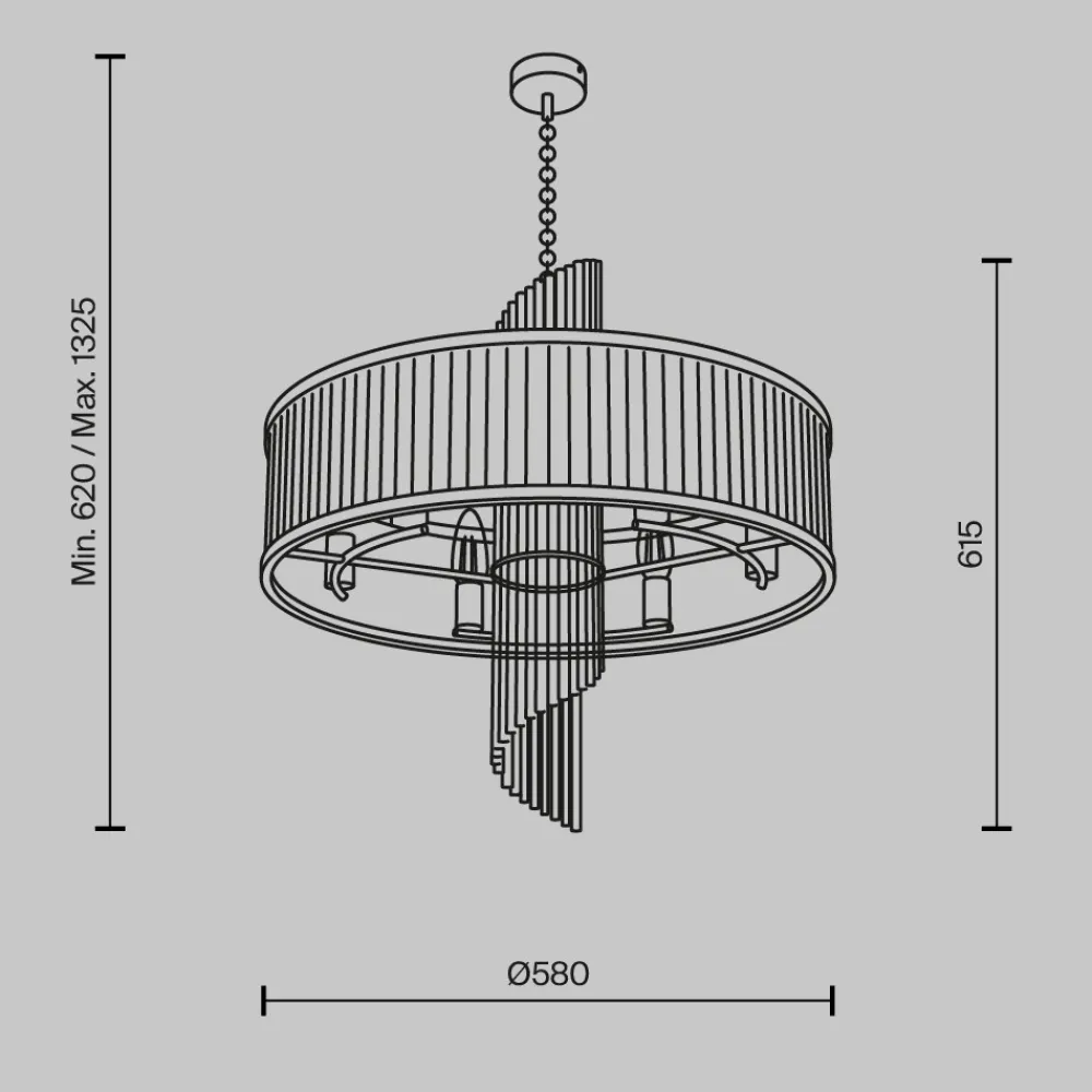 Lampadario Camera Da Letto-Maytoni frame lampadario per camera da letto in vetro lavorato con 6 luci