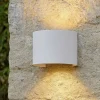 Applique Da Esterno-Maytoni fulton applique da esterno design minimal bianco led 3000k ip54