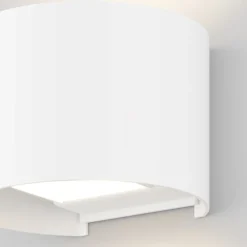 Applique Da Esterno-Maytoni fulton applique da esterno design minimal bianco led 3000k ip54