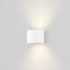 Applique Da Esterno-Maytoni fulton applique da esterno design minimal bianco led 3000k ip54