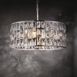 Lampadario Camera Da Letto-Maytoni gelid lampadario per camera da letto effetto cristallo