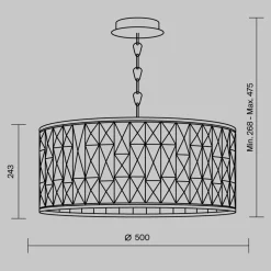 Lampadario Camera Da Letto-Maytoni gelid lampadario per camera da letto effetto cristallo