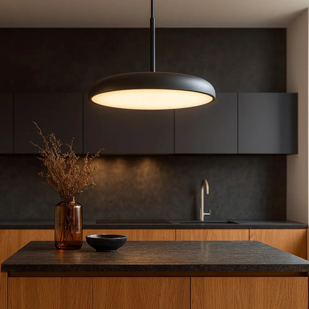 Lampadari Cucina-Maytoni gerhard lampadario da cucina led 26w 3000k nero