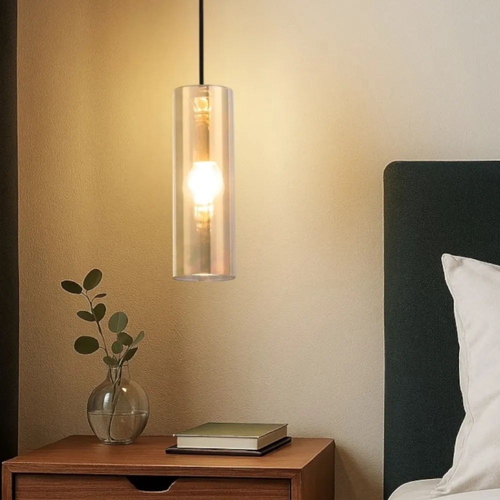 Lampade A Sospensione-Maytoni gioia lampada a sospensione per comodino moderna cilindrica