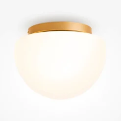 Plafoniere Moderne-Maytoni glassy plafoniera moderna bianca con portalampada in vetro