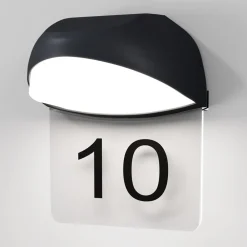 Applique Da Esterno-Maytoni gloss applique da esterno led 3000k ip65 targa segnaletica