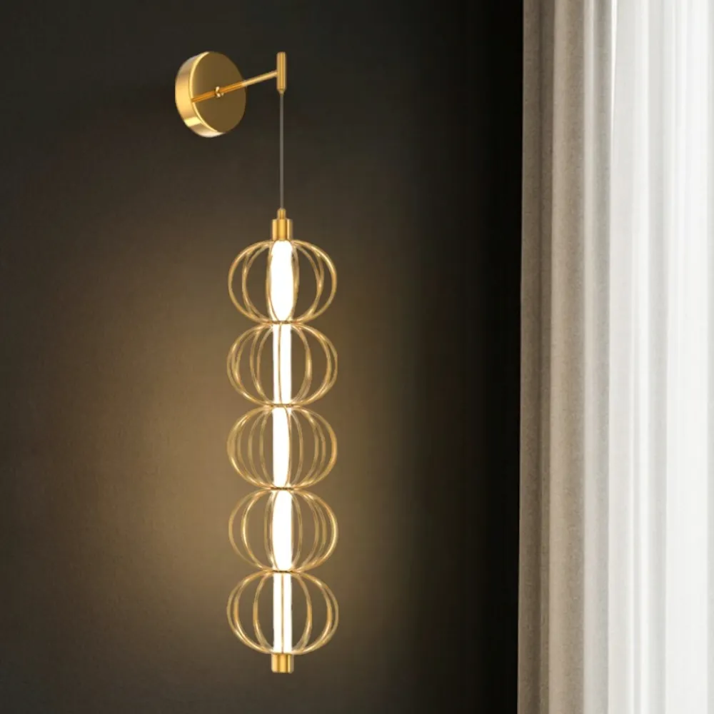 Applique Da Parete-Maytoni golden cage applique da parete pendente led 3000k