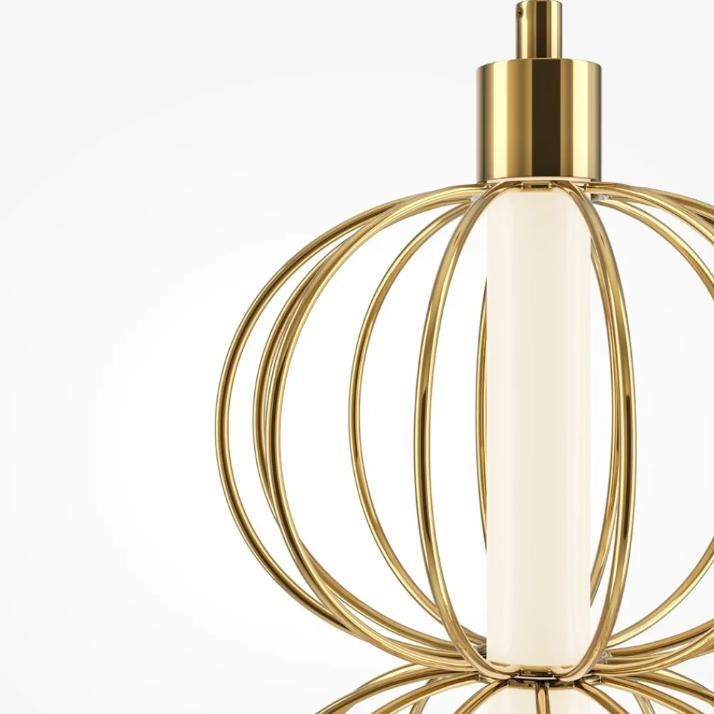 Applique Da Parete-Maytoni golden cage applique da parete pendente led 3000k