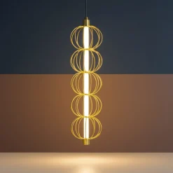 Lampade A Sospensione-Maytoni golden cage lampada a sospensione led 3000k design elegante
