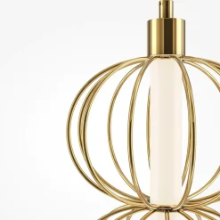 Lampade A Sospensione-Maytoni golden cage lampada a sospensione led 3000k design elegante