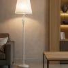 Lampade Da Terra-Maytoni grace lampada da terra classica bianca per camera da letto