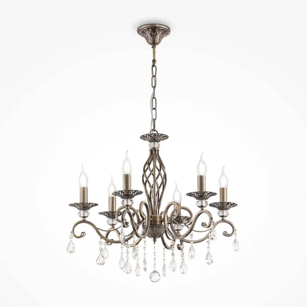 Lampadario Camera Da Letto-Maytoni grace lampadario con pendenti 6 luci