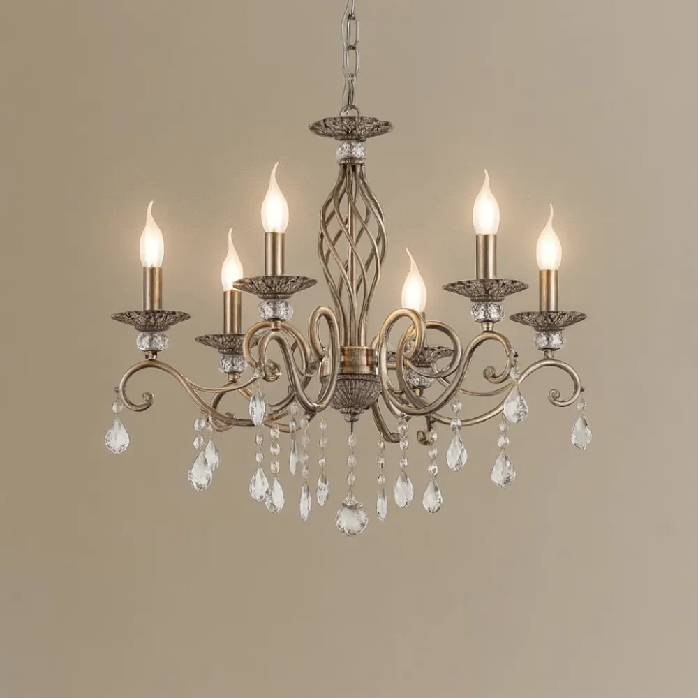 Lampadario Camera Da Letto-Maytoni grace lampadario con pendenti 6 luci